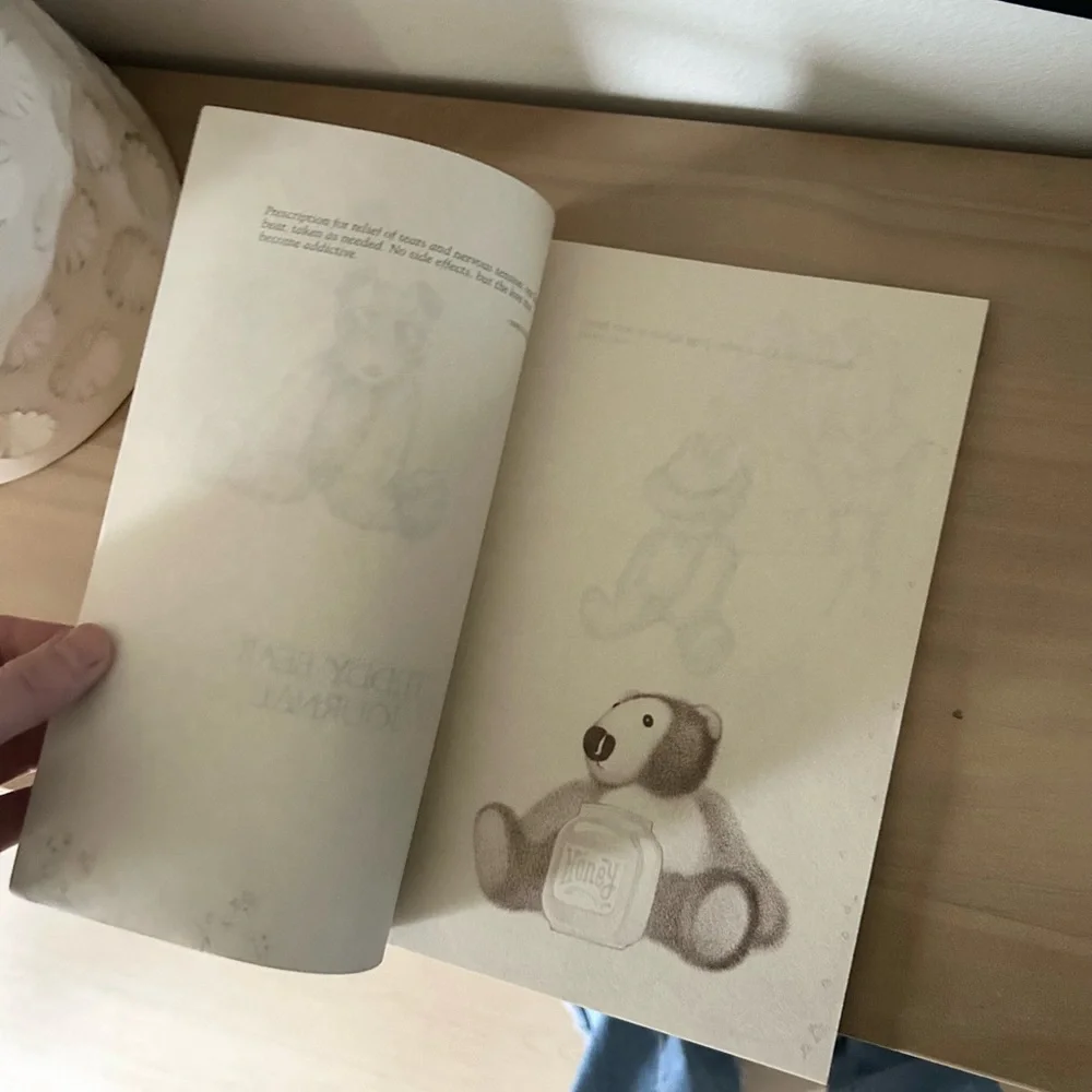 Vintage The Teddy Bear Journal Illustrated Notebook Pat Perleburg